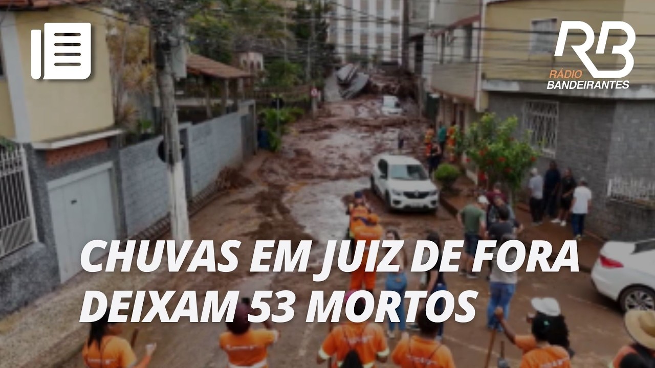 Chuvas em Juiz de Fora deixam mortos e 17 desaparecidos