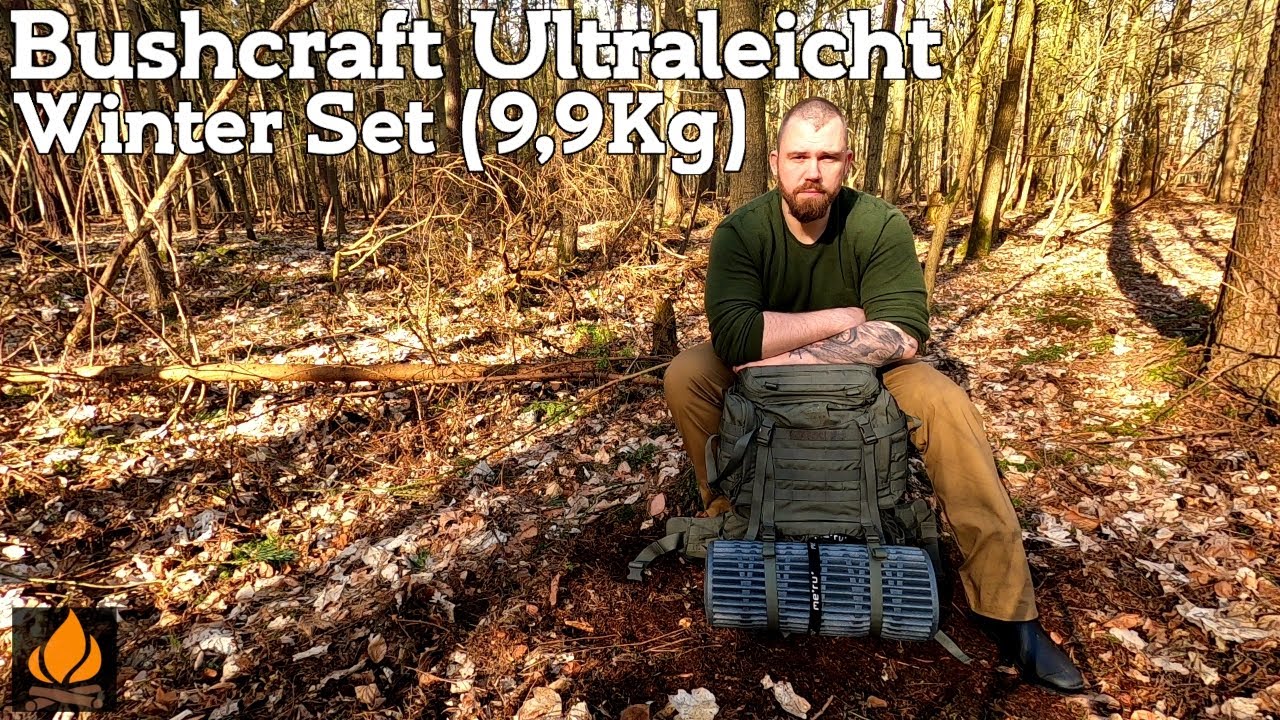 9,9Kg Winter Set Bushcraft Ultraleicht loadout