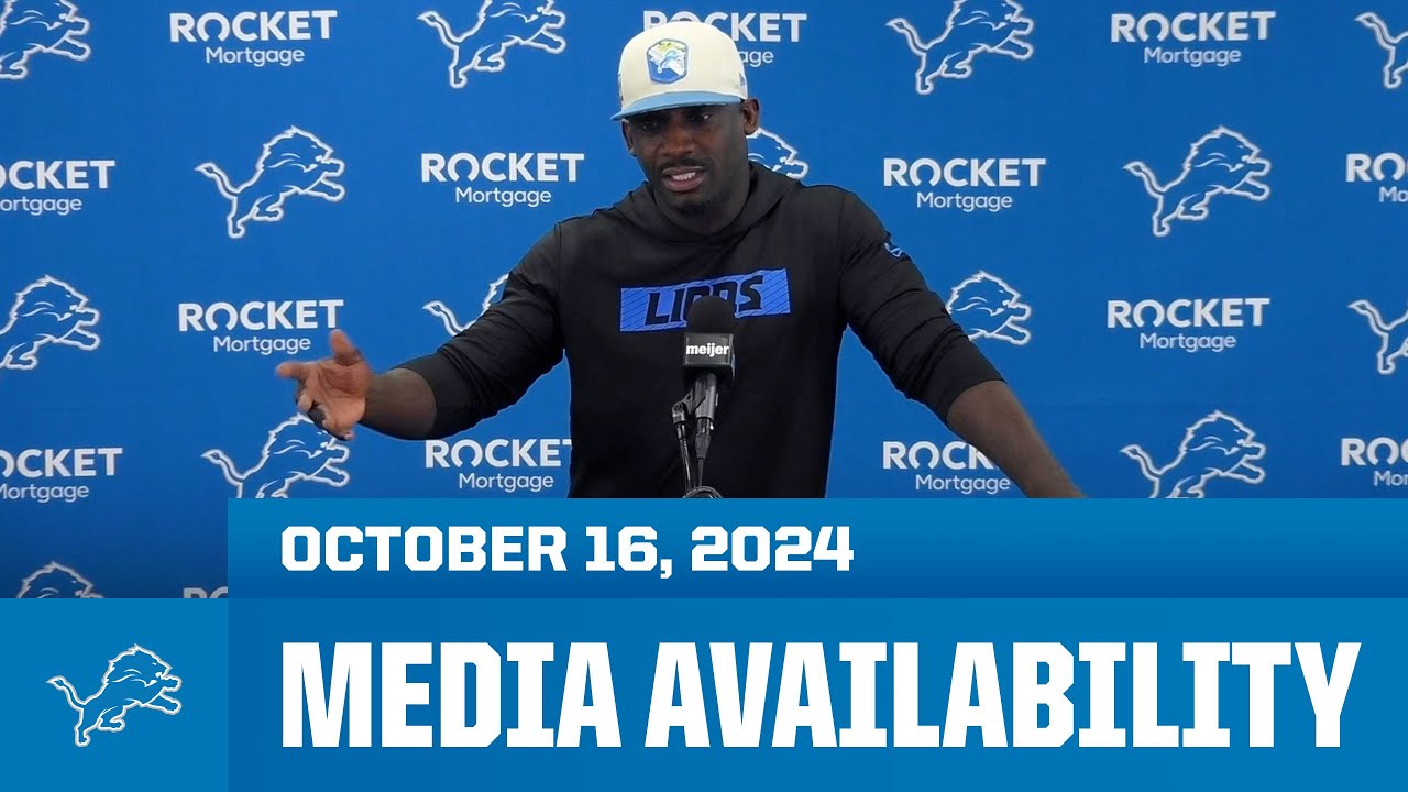 Detroit Lions assistant coaches meet with the media | October 16, 2024