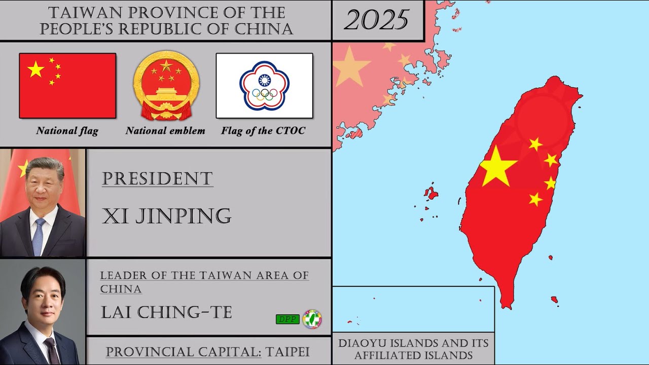 Chinese Taiwan Modern History(1885-2025).Every Year.中國台灣歷史。