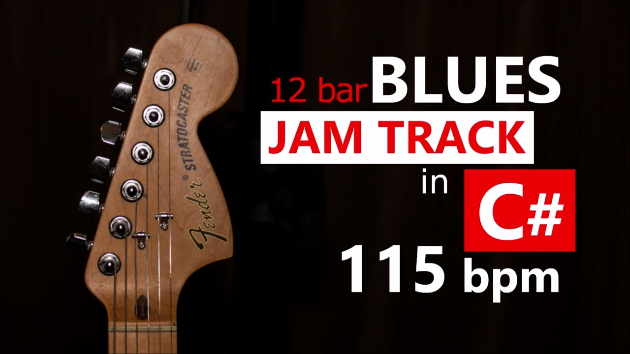 Blues Backing Track in C# - (12 bar, 115 bpm)