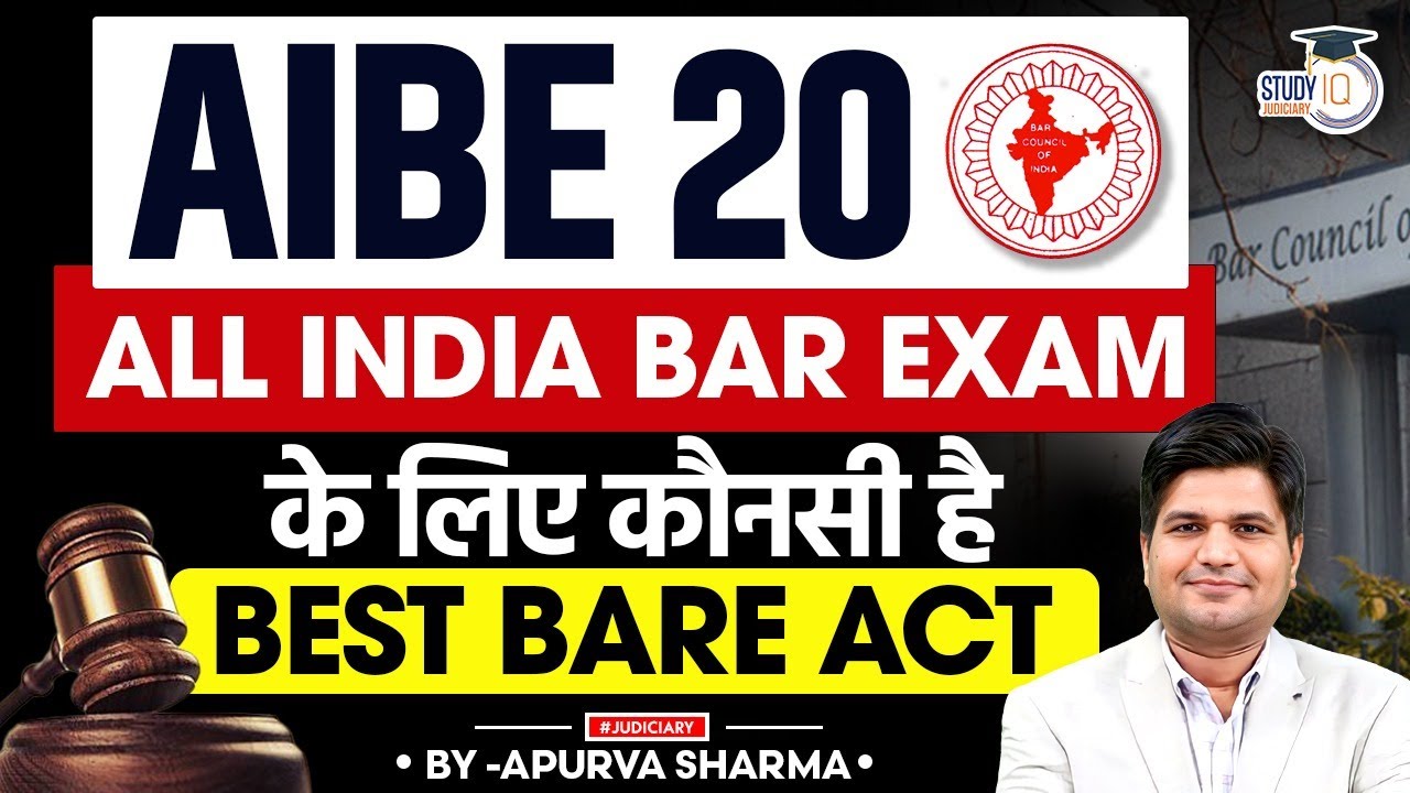 Best Bare Act for AIBE 20 Preparation | All India Bar Exam 20 Bare Acts | By:- Apurva Sharma
