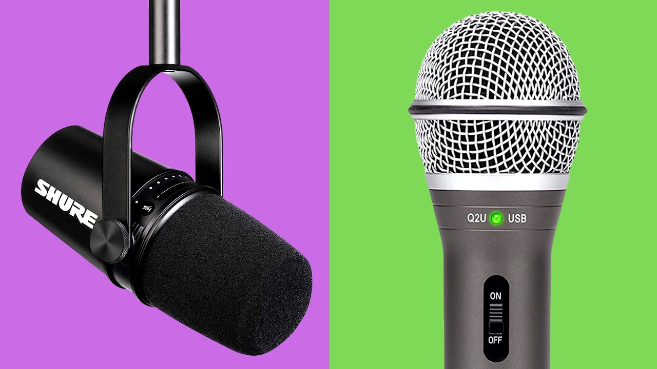 Shure MV7 vs Samson Q2U -- Best USB / XLR Mics for Streaming, YouTube, Gaming, Podcasting & Vocals
