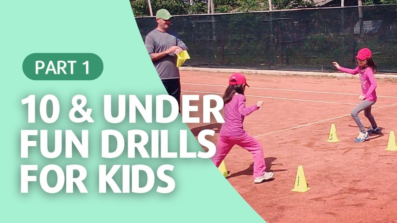 Fun Tennis Drills for Kids (Uncut Lesson) - Part 1