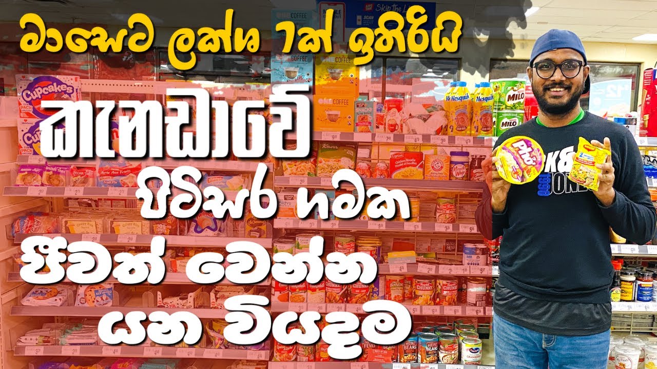 කැනඩාවේ ගමක ජීවත් වෙන්න යන වියදම 🇨🇦 | Save 2500 CAD | Living cost in Canada