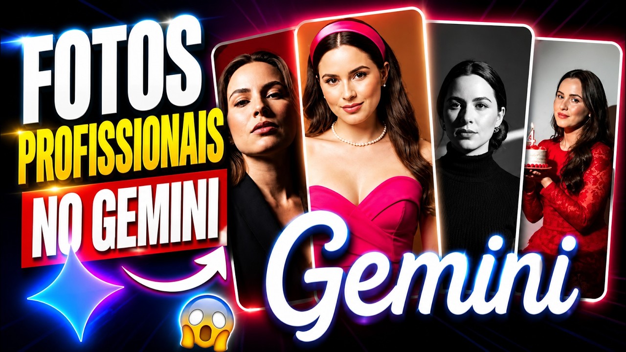Como Criar Fotos Profissionais no GEMINI (passo a passo) ✨️📸
