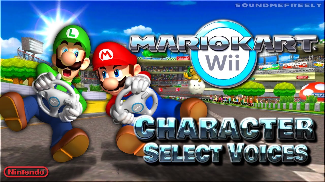 All Character Selection Voice Clips • Mario Kart Wii • All Voice Lines • 2008 @SoundMeFreely