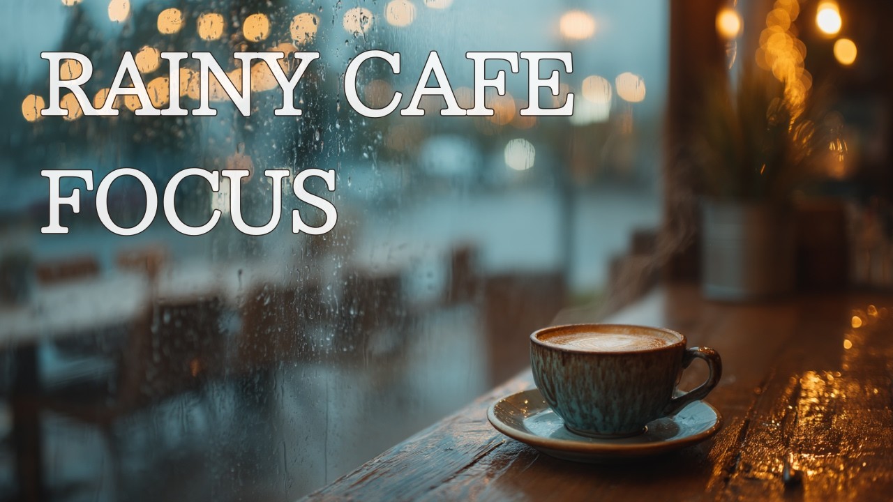 Rainy Cafe Bossa Nova ☕ Jazz Piano for Studying & Deep Focus