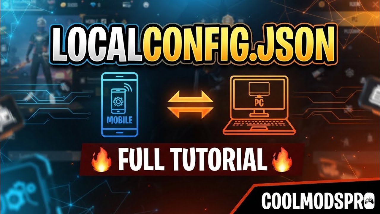FREE FIRE LocalConfig.json Tutorial 🔥 | Mobile & PC Logo Kaise Lagaye | Full Guide | CoolModsPro