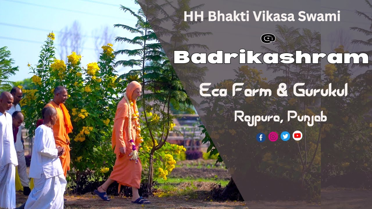 HH Bhakti Vikasa Maharaj at Badrikashram Eco Farm & Gurukul