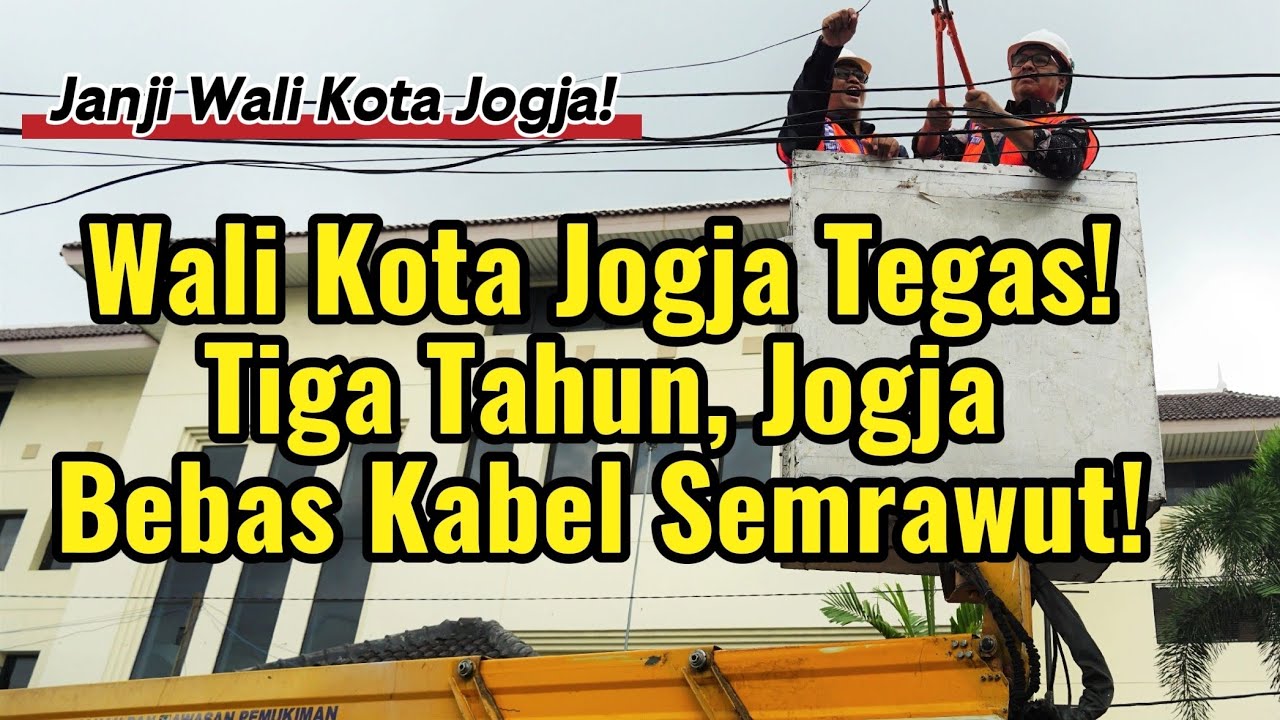Wali Kota Jogja Turun Langsung! Kabel Semrawut Dipotong, Jogja Siap Bebas Sampah Visual