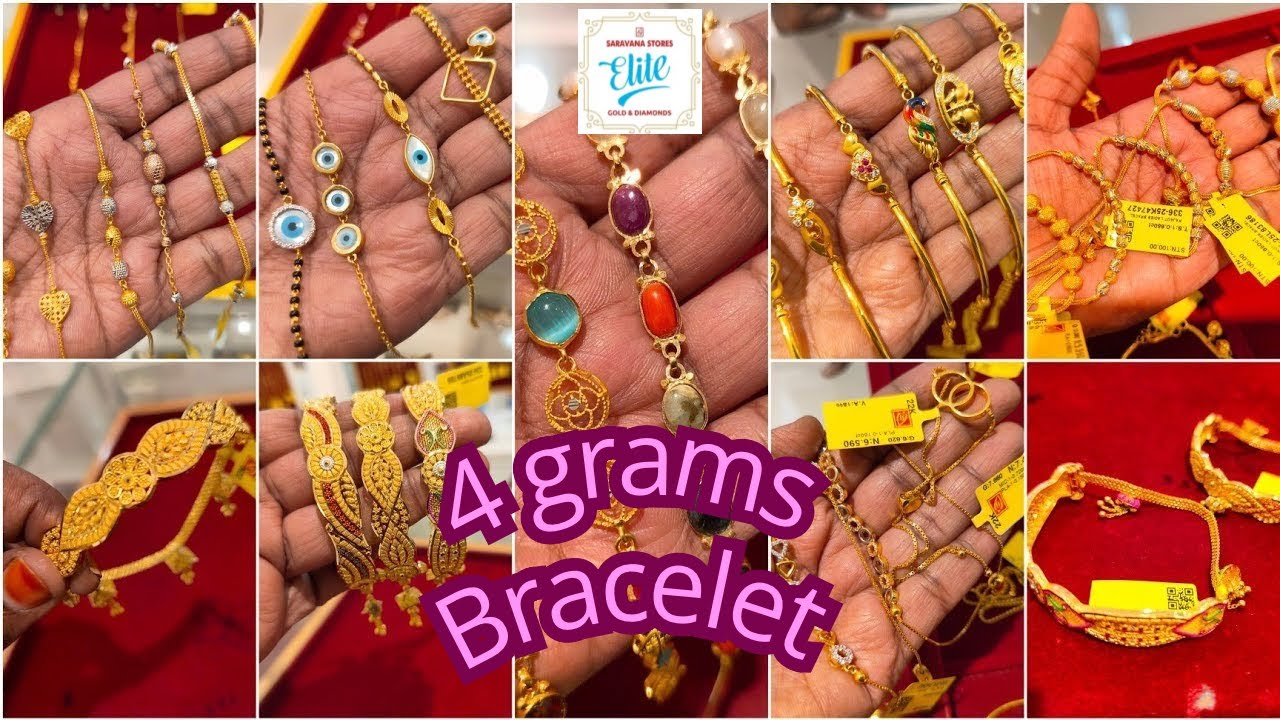 Saravana Elite 4g Onwards Bracelet/Adjustable Bracelet/Navaratnam/Kada/Stone Bracelet