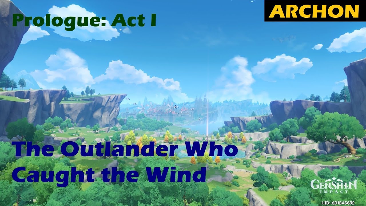 Genshin Impact #1: The Outlander Who Caught the Wind [No Commentary Gameplay]