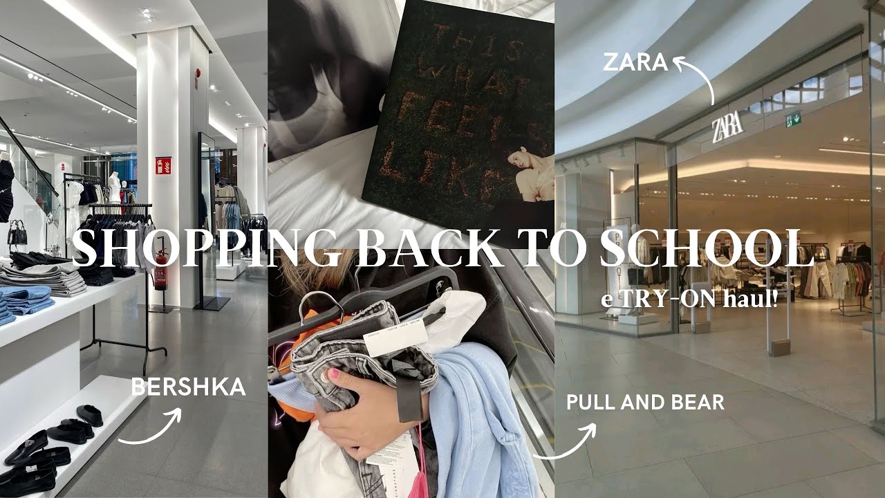 Shopping + try-on haul 🛍️🎀💗| nyx, Zara, bershka, pull and bear, primark