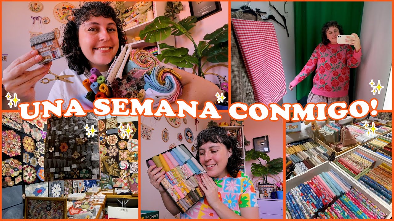 UNA SEMANA CONMIGO - Feria patchwork Madrid - Haul telas y materiales de costura!