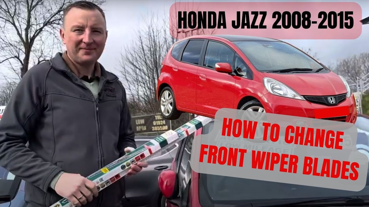 Honda Jazz 2008-2015 How To Change Front Wiper Blades Easy Wipers Replacement Heyner