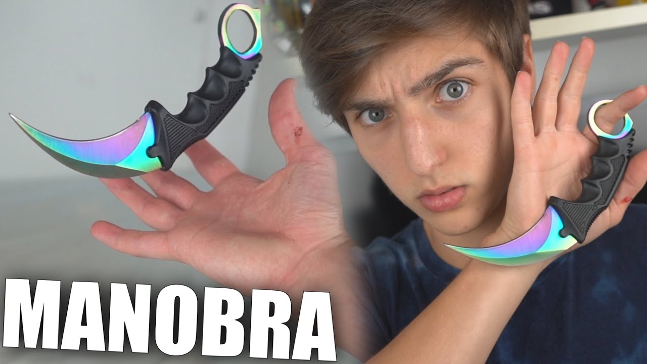 MANOBRAS COM FACA KARAMBIT!!!