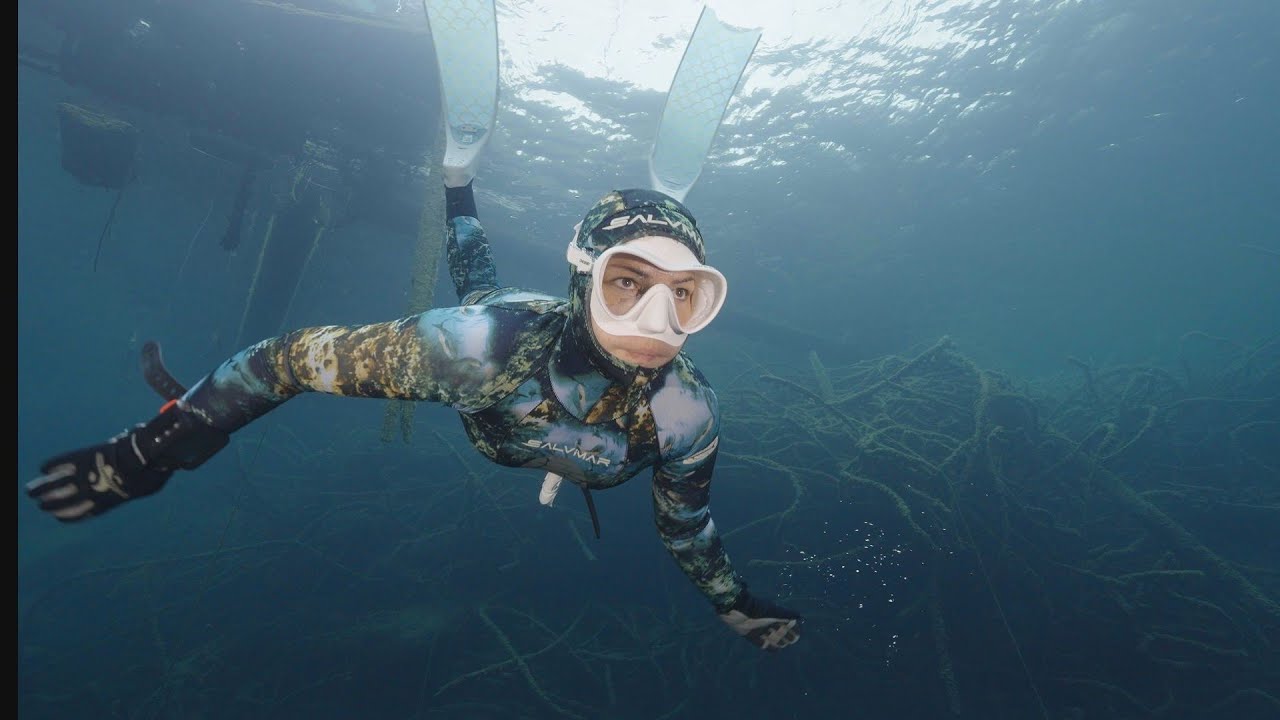 Freediving in Hemmoor, Germany 💧🩵 #freediving #hemmoor #apnoe #freitauchen