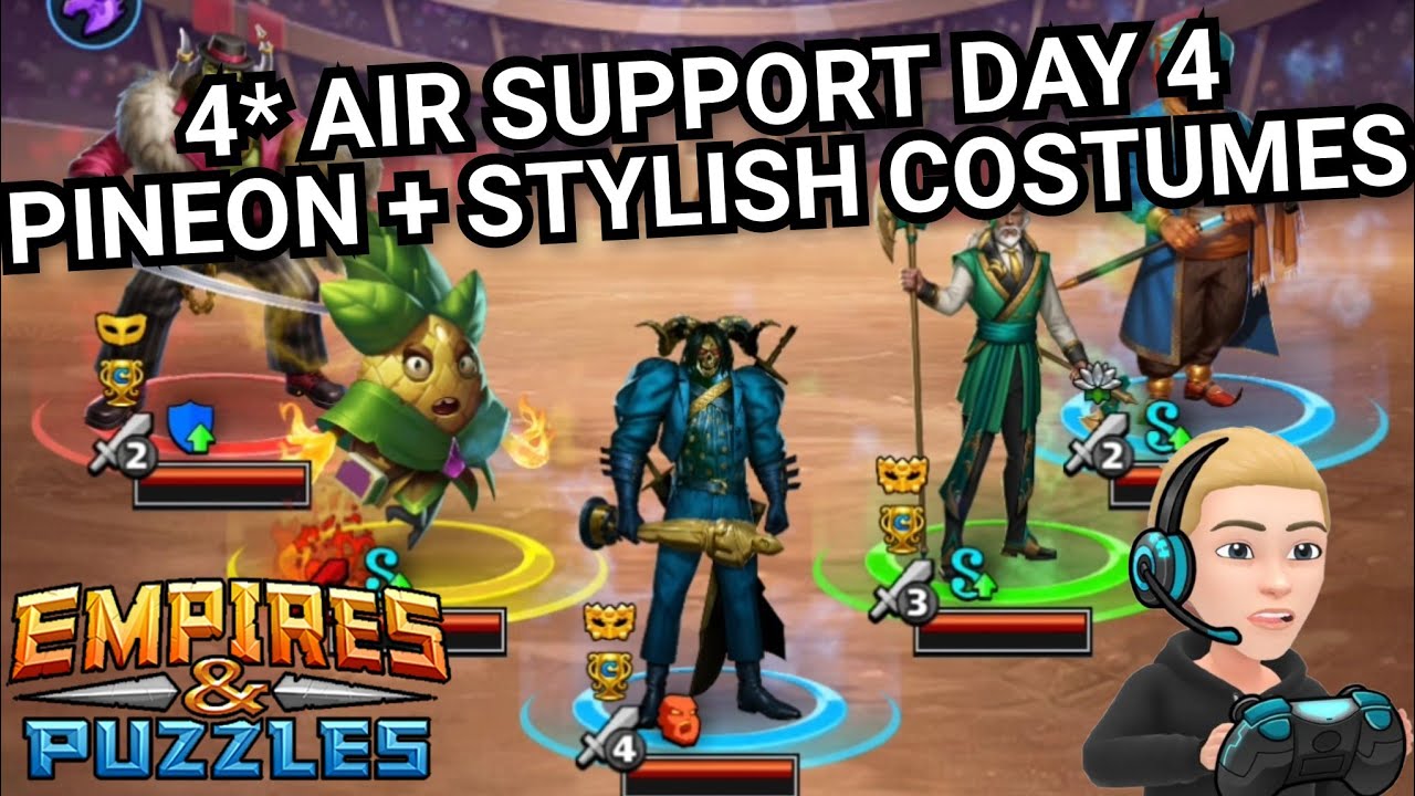 4* Air Support Raid Tournament With Commentary - Day 3 - Empires & Puzzles