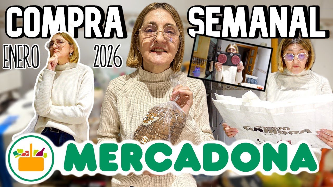 COMPRA SEMANAL MERCADONA 🍐💸 : ¿Las PLAYAS de BARCELONA NO son BUENAS?🤔 🛒 (Enero 2026) | LorenaAndCia