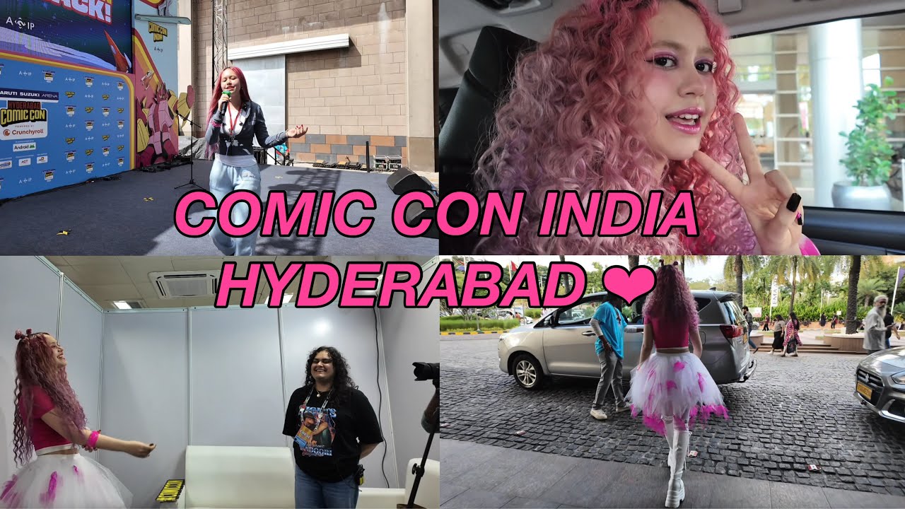 Vlog Diaries 1 | My first ever performance in India: Hyderabad Comic Con