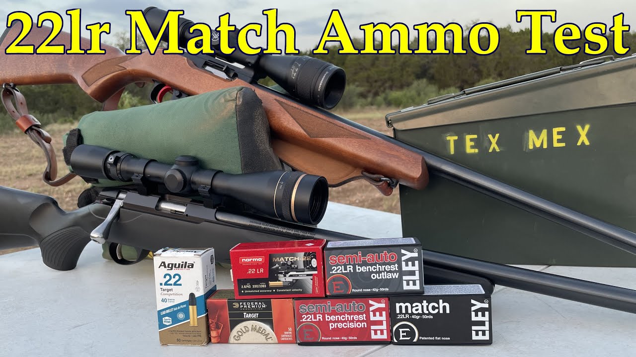 Тест боеприпасов Tikka T1x и Ruger 10/22 LVT 22lr Match