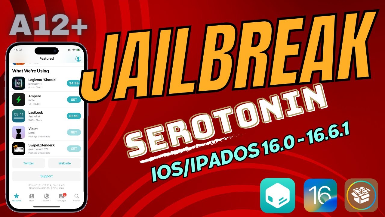 New Jailbreak Serotonin | iOS/iPadOS 16.0 - 16.6.1 | Brand New 2024