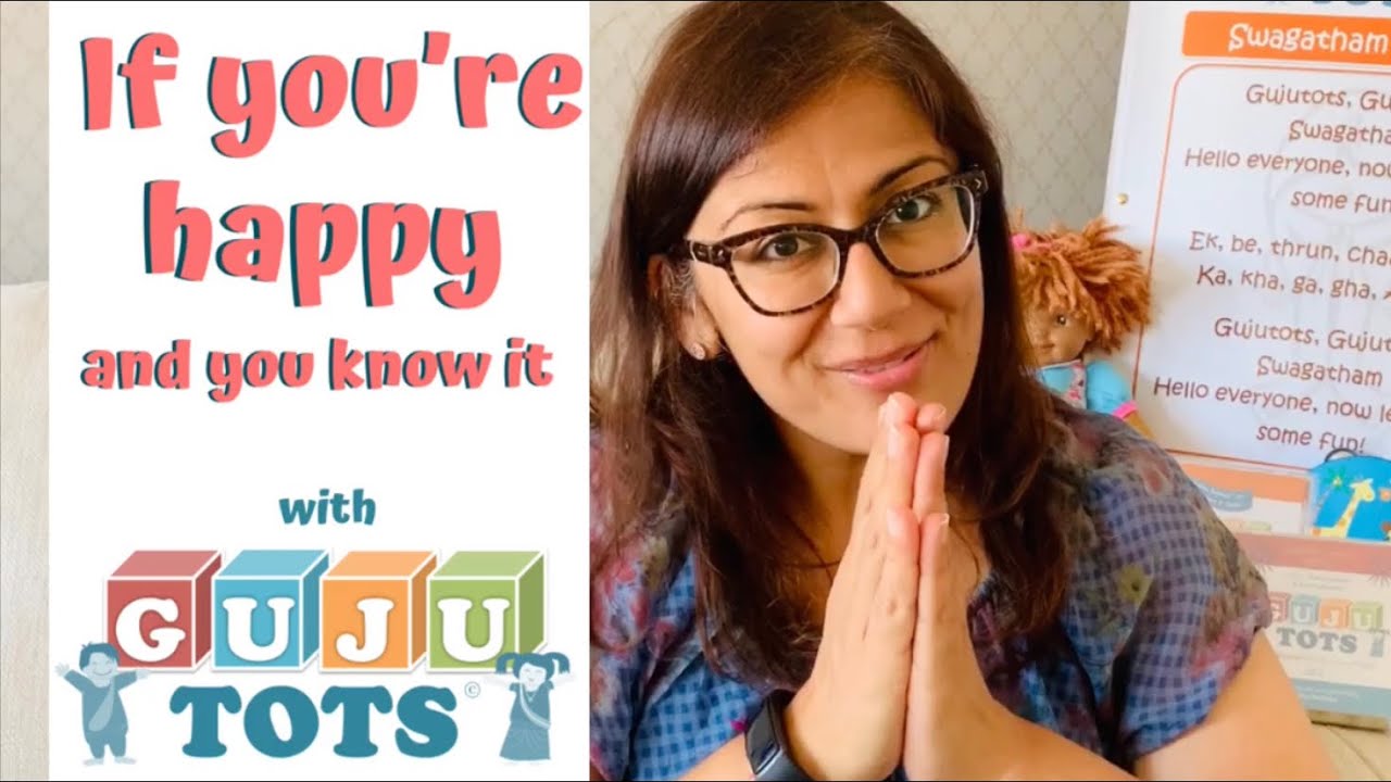 Sing If you’re happy & you know it in English & Gujarati with Gujutots | Kids Nursery Rhymes & Songs