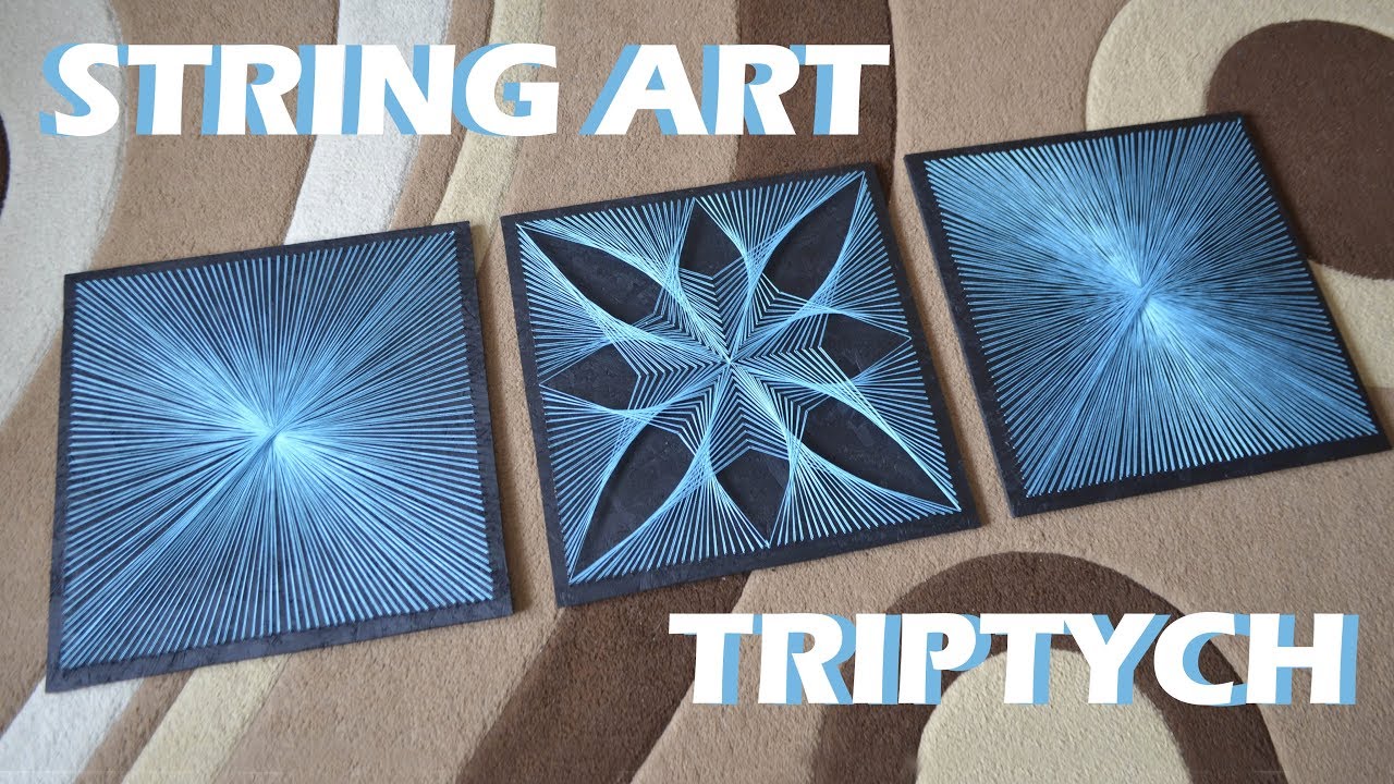 STRING ART TRIPTYCH | TUTORIAL | DIY
