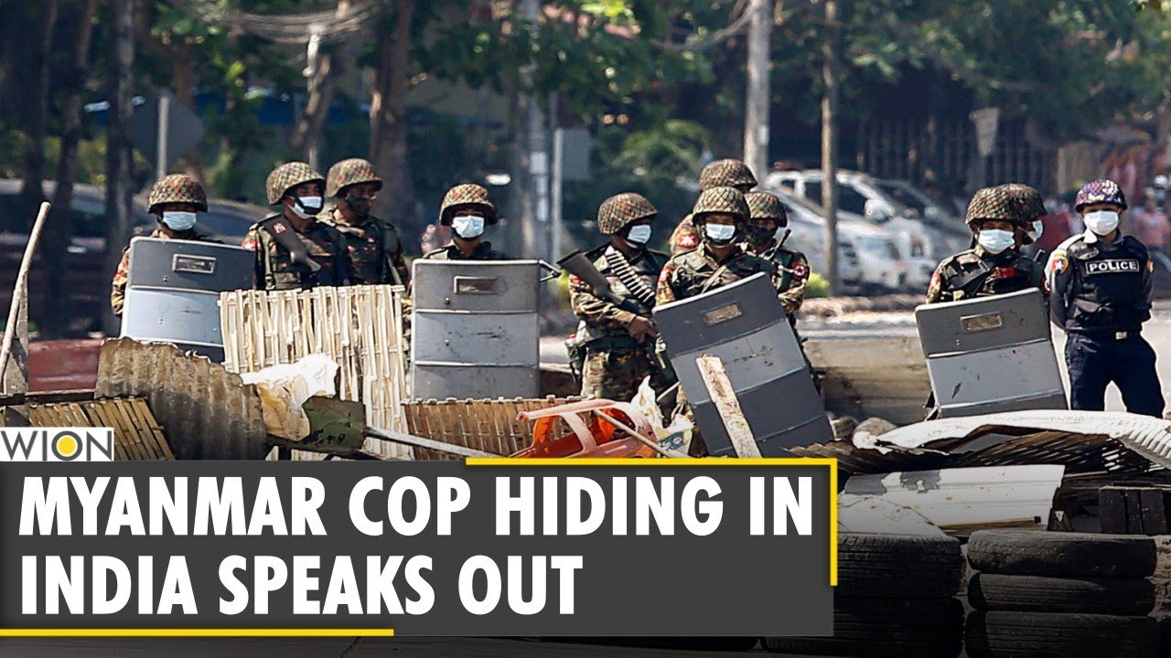 Eyewitness accounts of what's happening inside Myanmar|cops flee to India after defying junta orders