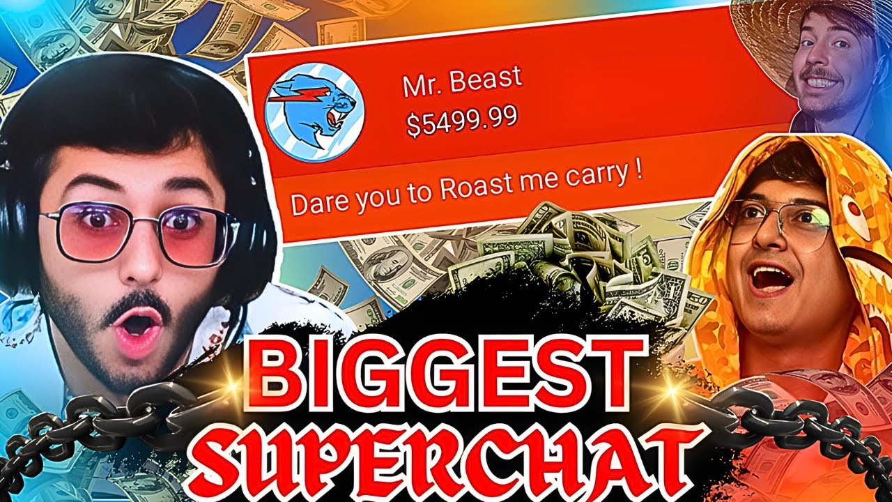 Highest 'Superchat' Donation in india Given to Streamers by their fans @PUBGMOBILE