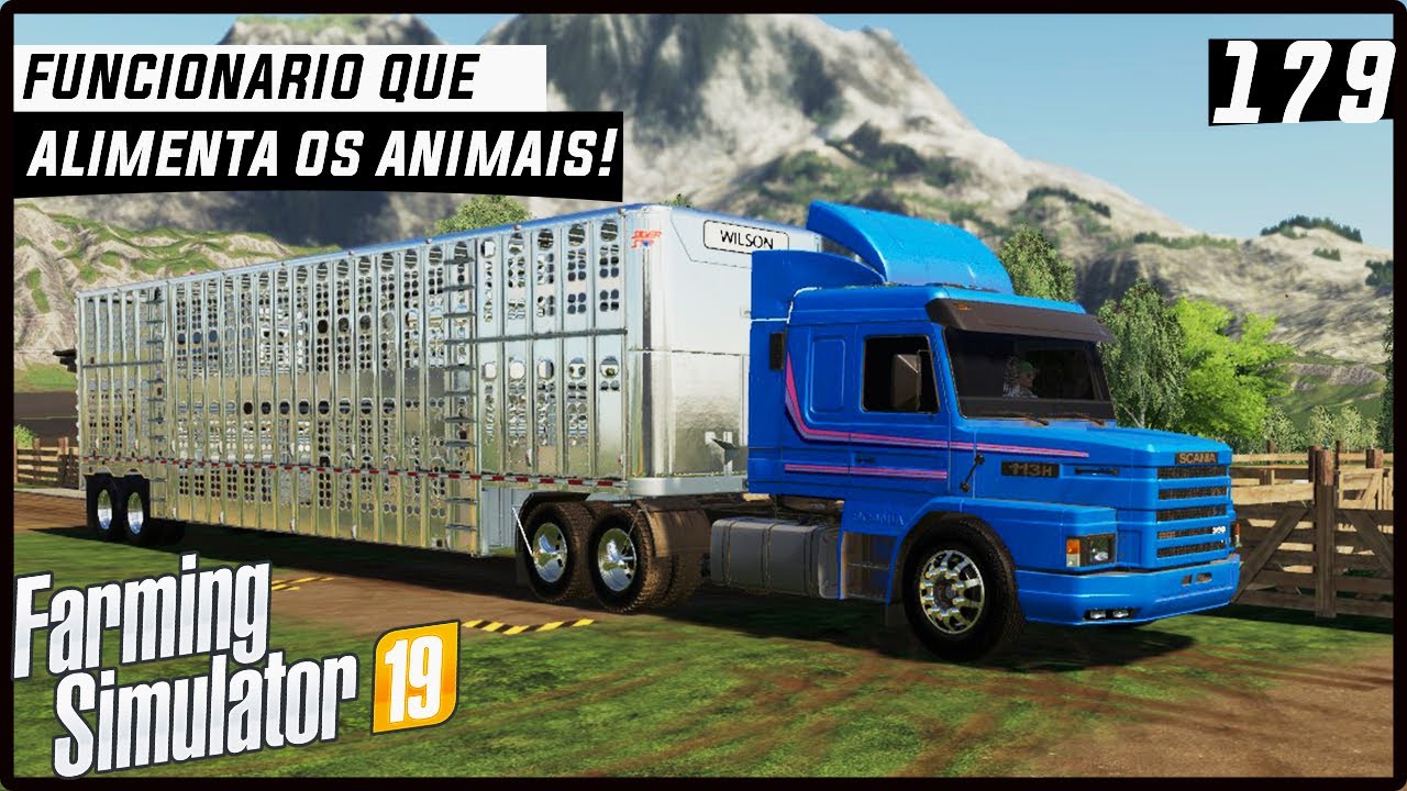 CONTRATEI UM FUNCIONÁRIO PARA ALIMENTAR OS ANIMAIS! | FARMING SIMULATOR 19 #179