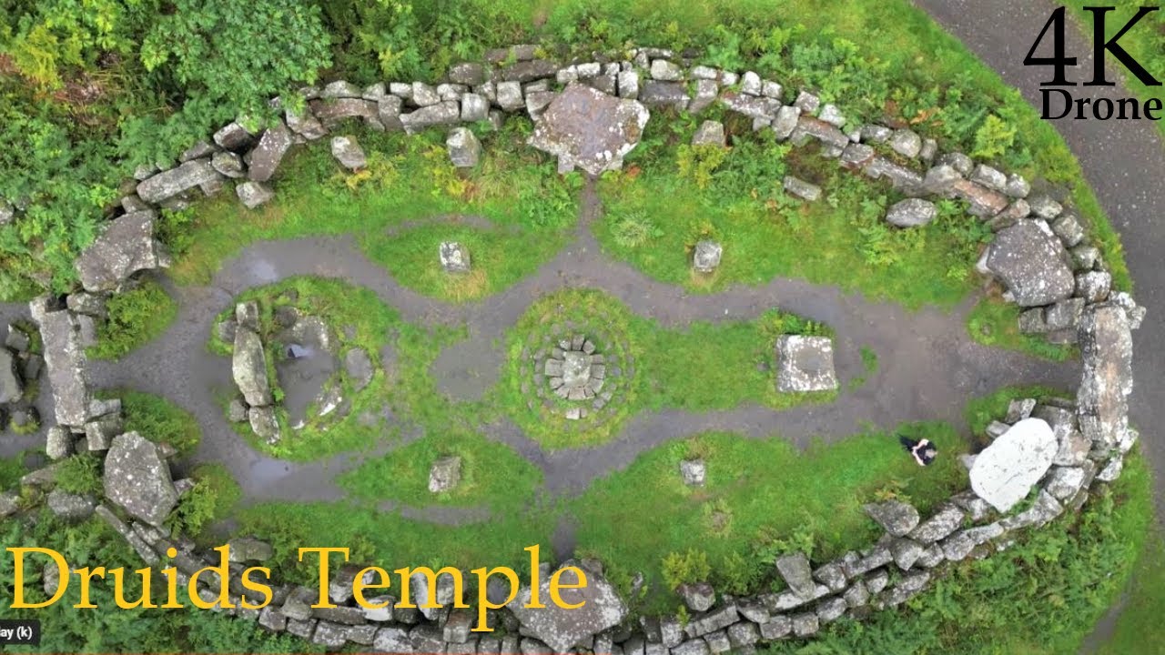 4K 30FPS A flying visit - Druids Temple - Masham, Yorkshire, UK - DJI MINI3 PRO - September 2022