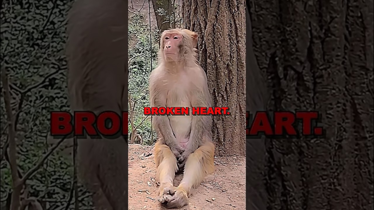 MONKEY DROPS BANANA! #sad #cute #animalshorts