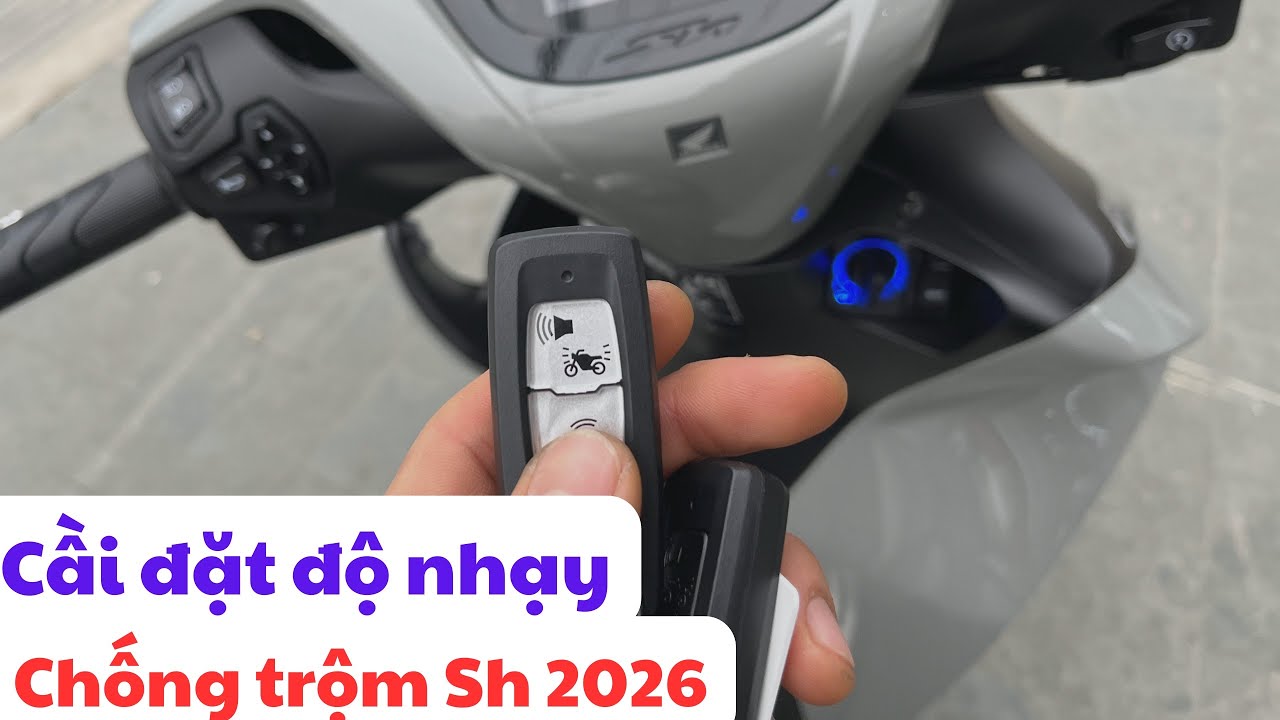 Hướng dẫn điều chỉnh độ nhạy hệ thống cảnh báo chống trộm trên sh 2026.  #sh2026 khoá sh 2026 phần 4