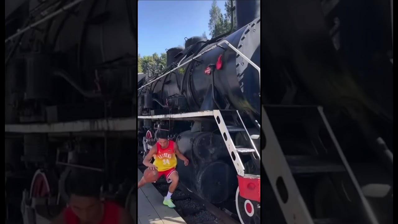 Man vs TRACTOR at Basketball?? 💀