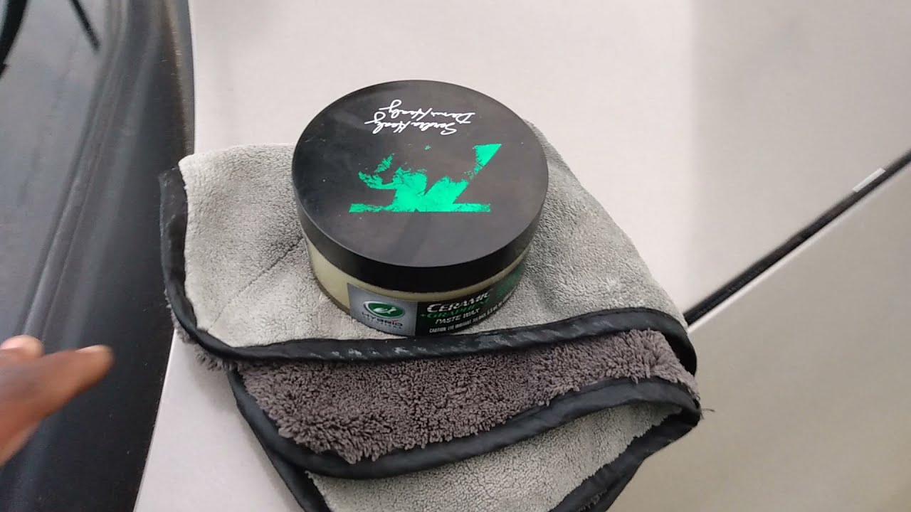 turtle 🐢 wax graphene paste wax test on faded windshield wiper trim insane transformation lol 😂😂😂