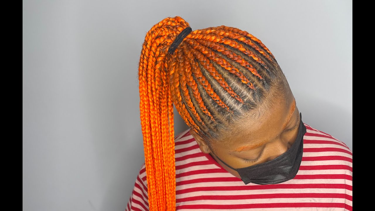 HOW TO: ORANGE Feed In Pony | BRAIDED BY T