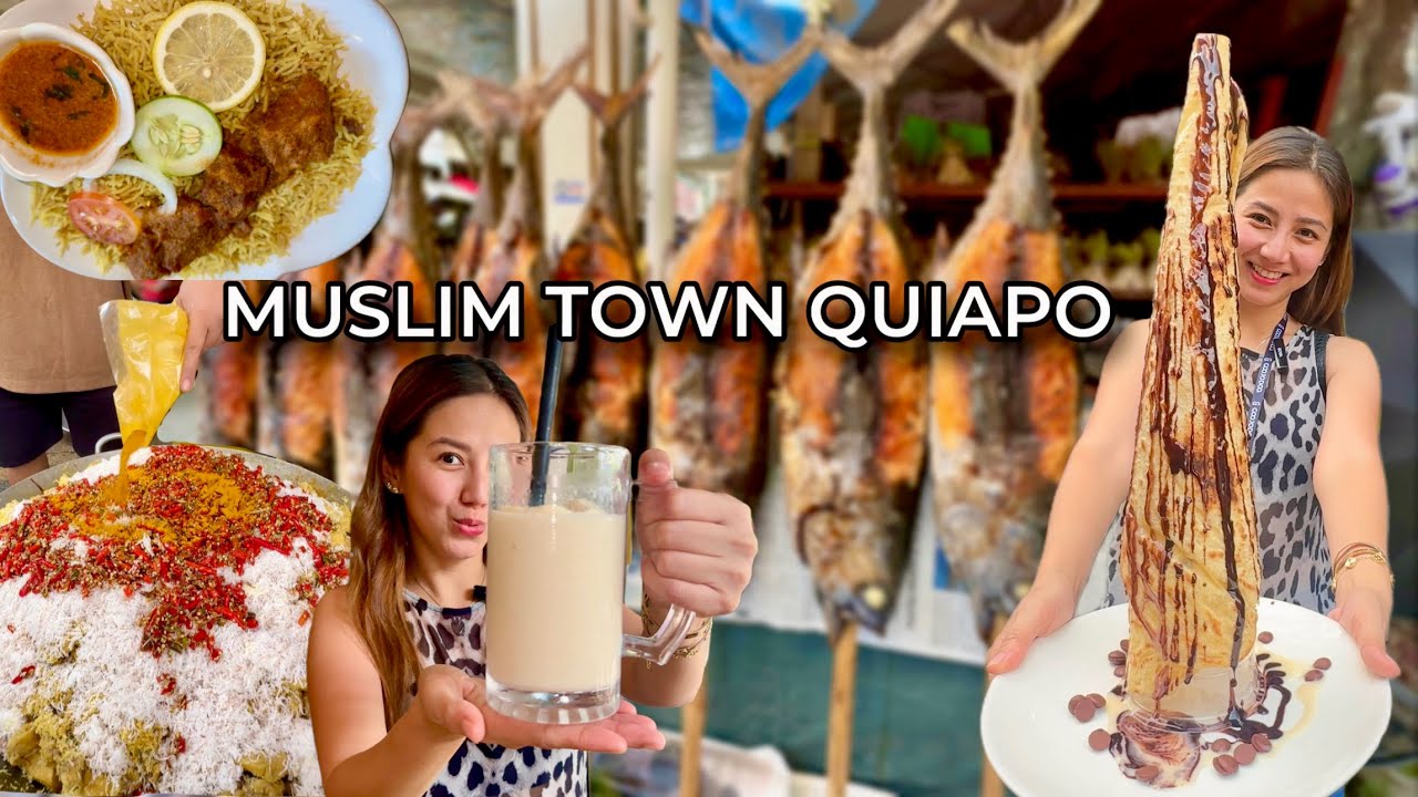 The Best & Cheapest Food in MUSLIM Town Quiapo | Piyaparan, Roti Tissue + Durian Shake