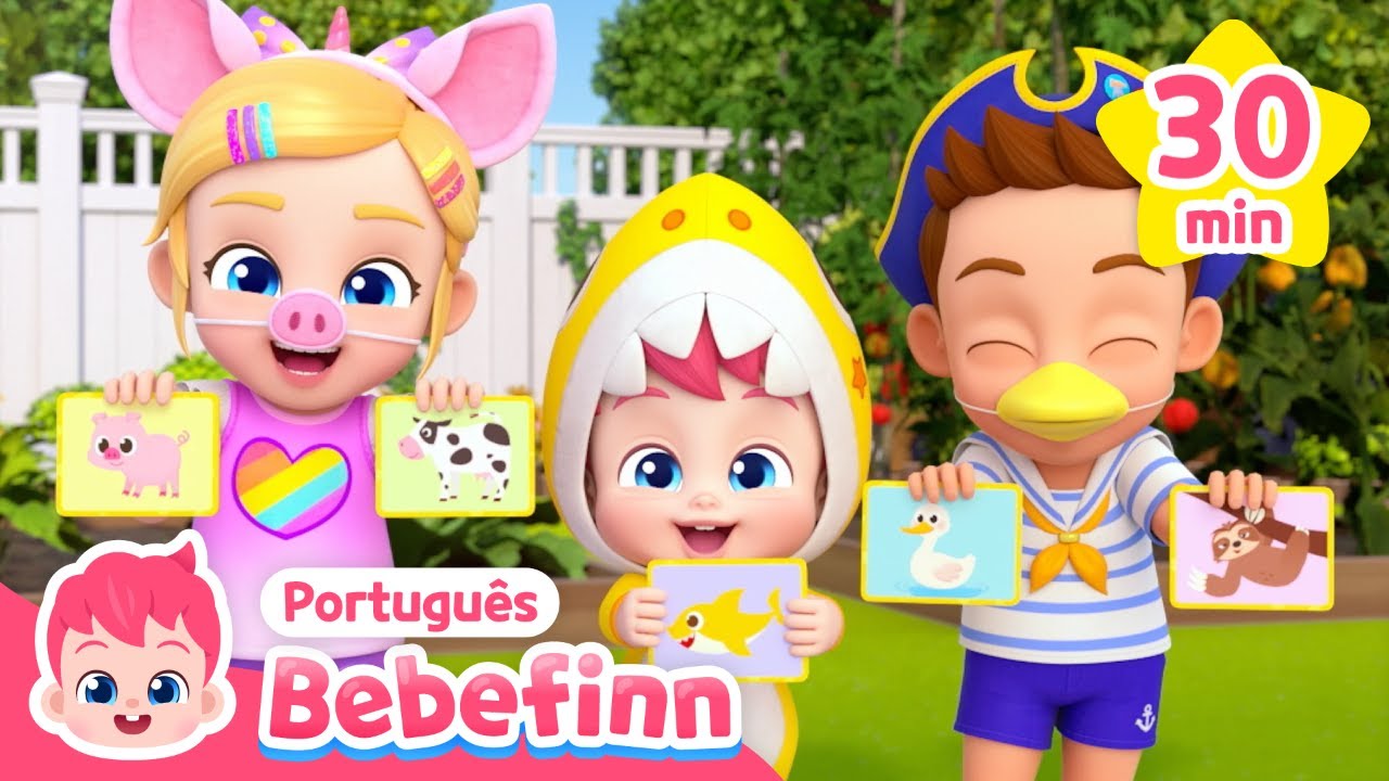Vamos Adivinhar os Animais Juntos! | + Compilação | Bebefinn em Português - Canções Infantis