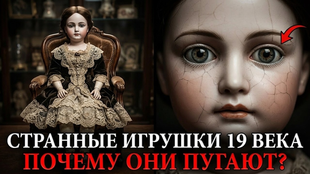 СТРАННЫЕ ДЕТСКИЕ ИГРУШКИ. Почему в 19 веке делали куклы, которые выглядят пугающе
