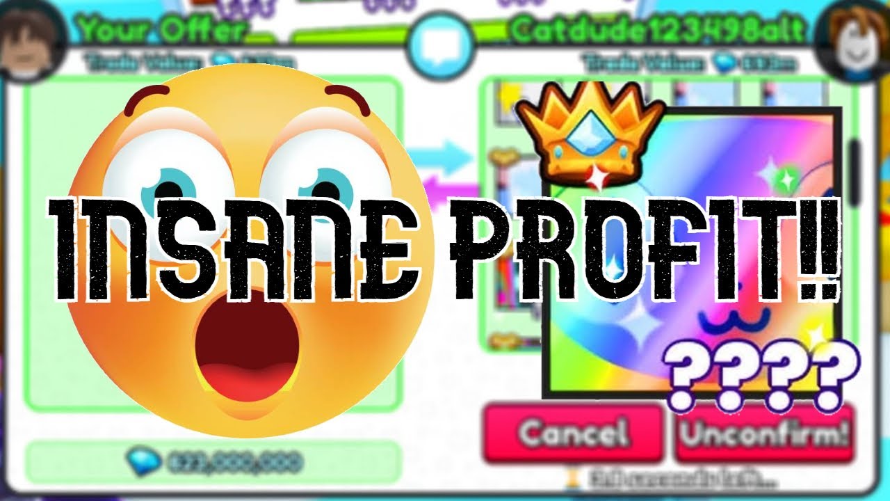 CRAZY PROFIT TRADES! Trading Up to a RAINBOW TITANIC in Pet Simulator 99! (Part 1)