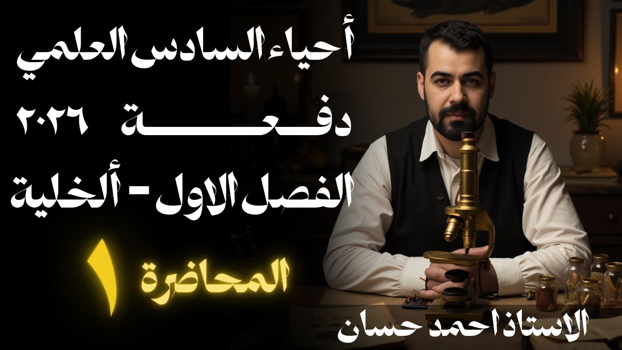 المحاضرة 1 | الفصل الاول | احياء السادس العلمي  دفعة 2026