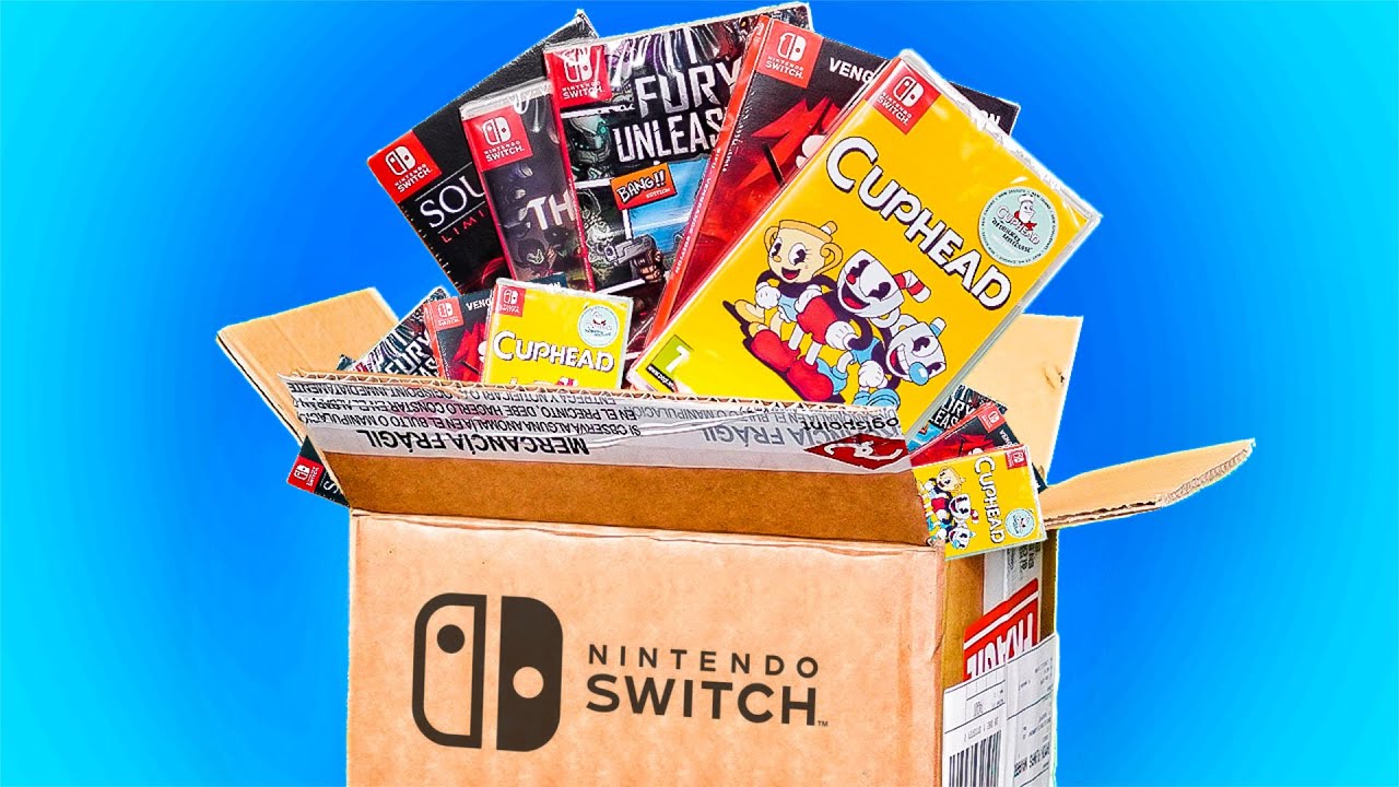 Abriendo una CAJA SORPRESA con JUEGOS RANDOM del Nintendo Switch 😱