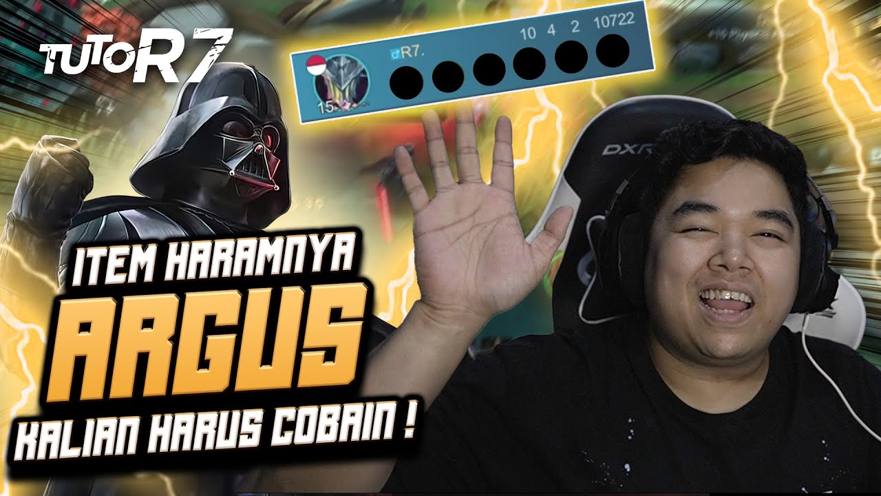 TUTORIAL ARGUS PALING HARAM BY R7 !! EMBLEM  + BUILD + LANING PHASE !! TERLENGKAP !! *JANGAN DISKIP*