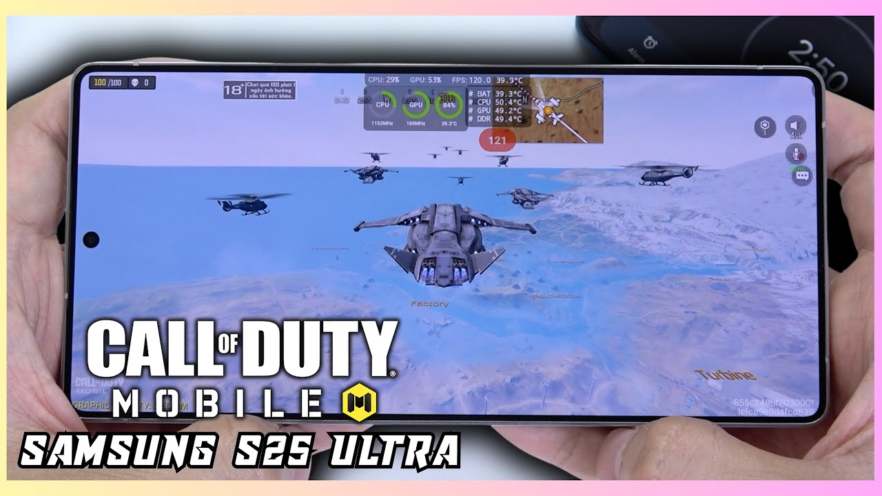 Samsung Galaxy S25 Ultra Call of Duty Mobile Gaming test CODM | Snapdragon 8 Elite, 120Hz Display