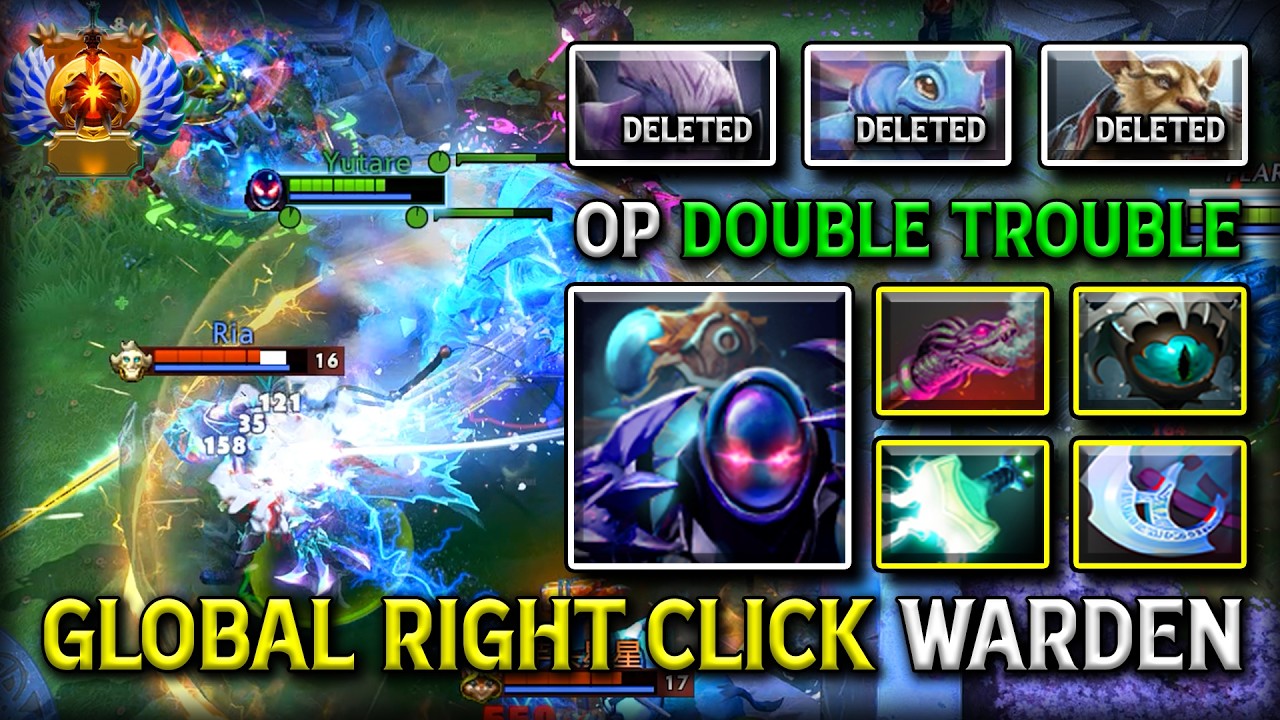 GLOBAL RIGHT CLICK CARRY ARC WARDEN WITH MJOLLNIR + HYDRA'S BREATH BUILD OP DOUBLE TROUBLE DOTA 2