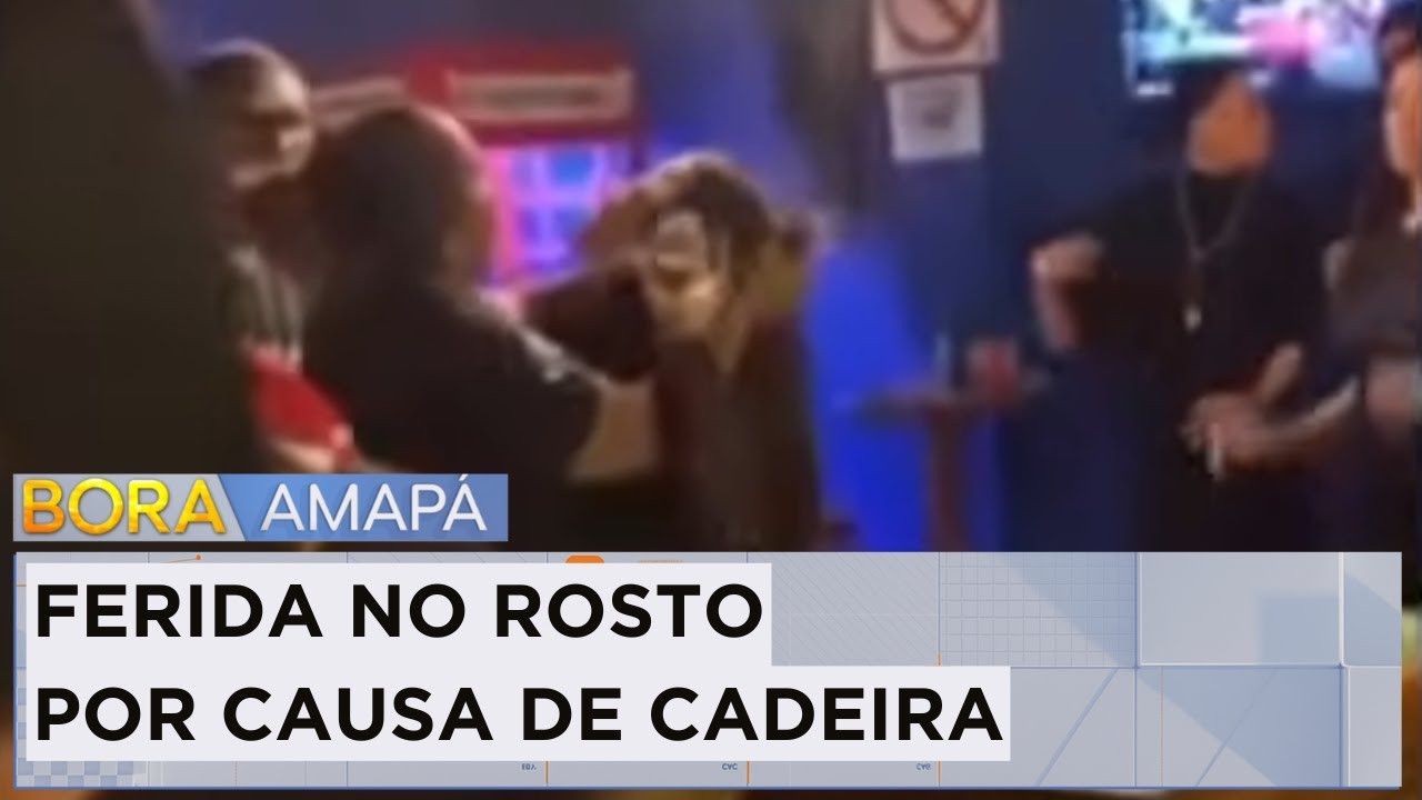 Mulher tem rosto ferido após briga em bar por conta de cadeira