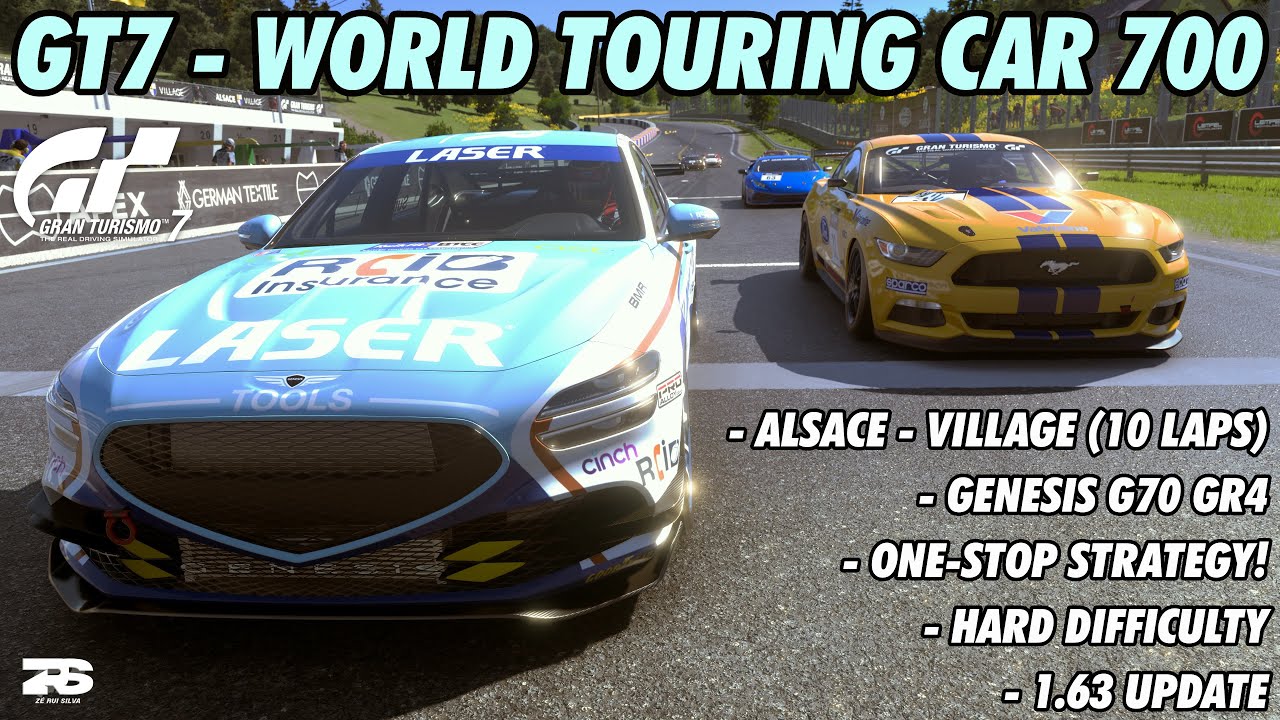 Gran Turismo 7 - World Touring Car 700 (Alsace - Village) | Genesis G70 GR4 (1.63 Update)