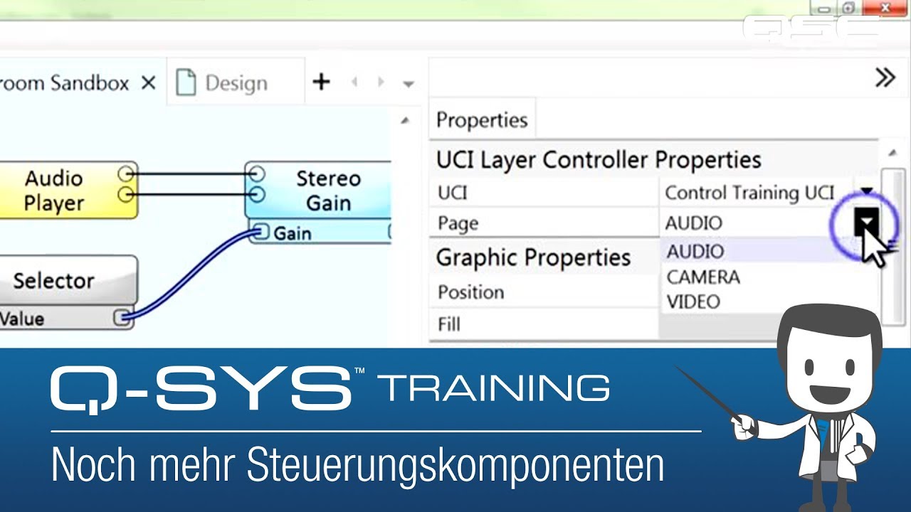 Q-SYS Control 101 - Control Components E (GE): Noch mehr Steuerungskomponenten